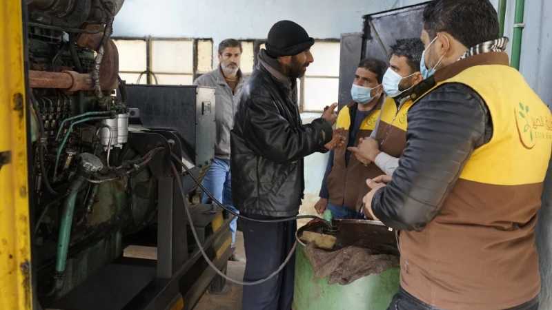 متابعة عمل المحطات وأنظمة المياه