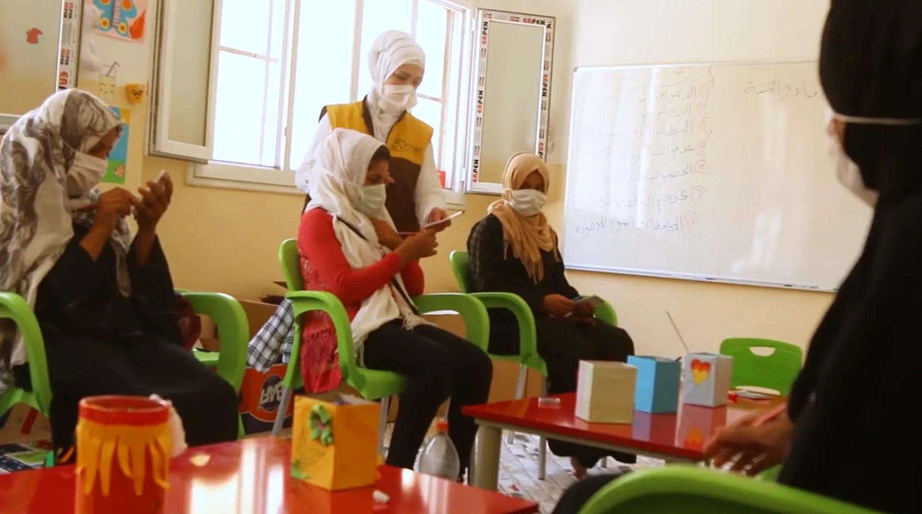 مشروع حماية وتمكين المرأة والشباب الذي تقوم به منظمة طريق الحرير في تل أبيض