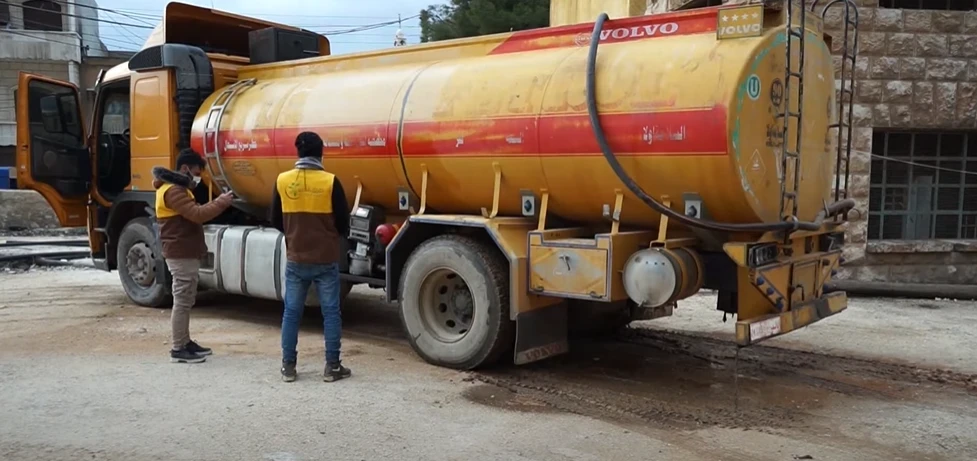 توريد المحروقات لمحطات ضخ مياه الشرب في مشروع الاستجابة المتكاملة في قطاعي المياه والصرف الصحي في ريف إدلب